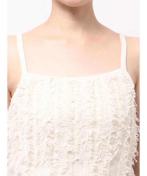 MURUA(ムルーア)の「ミックスフリンジニットキャミソール(キャミソール・レディース・オレンジ/ブラック/アイボリー・FREE)」の20枚目の写真