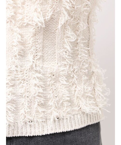 MURUA(ムルーア)の「ミックスフリンジニットキャミソール(キャミソール・レディース・オレンジ/ブラック/アイボリー・FREE)」の22枚目の写真