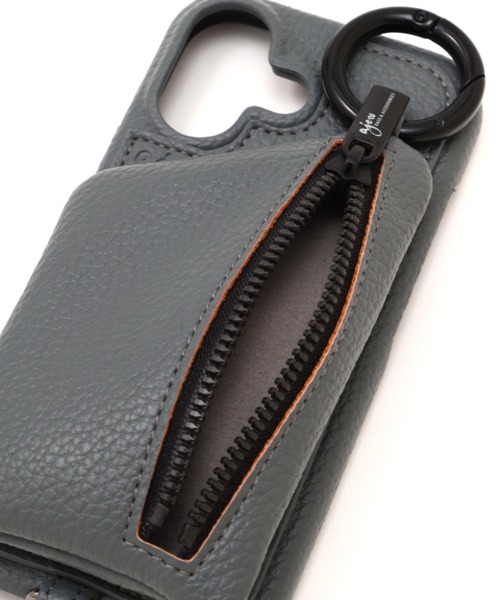 ajew（エジュー）の「ajew/エジュー/別注【ひも付き】iPhone17/17Pro（スマホケース/カバー・レディース・ブラック/グレー系その他/アクア・1/2）」の22枚目の写真