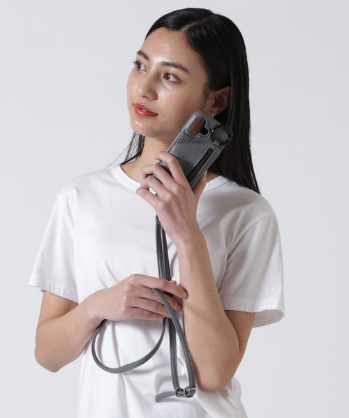 ajew（エジュー）の「ajew/エジュー/別注【ひも付き】iPhone17/17Pro（スマホケース/カバー・レディース・ブラック/グレー系その他/アクア・1/2）」の14枚目の写真