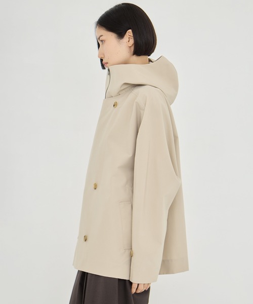 VACHEMENT(ヴァシュモン)の「【VACHEMENT/ヴァシュモン】リサイクルナイロンタスランレイヤードブルゾン(ブルゾン・レディース・ブラック/ライトベージュ・FREE)」の21枚目の写真