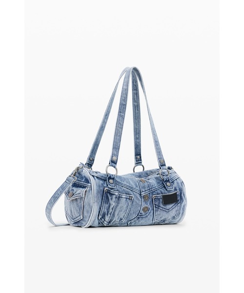 Desigual(デシグアル)の「デニムジーンズモチーフバレルショルダーバッグ(ハンドバッグ・レディース・ブルー・FREE)」の7枚目の写真