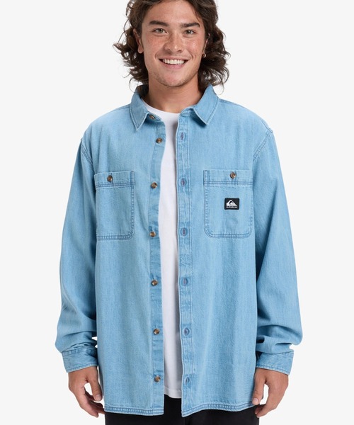 Quiksilver(クイックシルバー)の「Quiksilver メンズ BOZEMAN DENIM LS SHIRT シャツ/ヴィンテージライクデニムシャツ(シャツ/ブラウス・メンズ・ブルー・MEDIUM)」の2枚目の写真