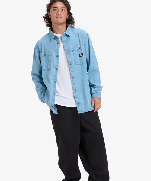 Quiksilver(クイックシルバー)の「Quiksilver メンズ BOZEMAN DENIM LS SHIRT シャツ/ヴィンテージライクデニムシャツ(シャツ/ブラウス・メンズ・ブルー・MEDIUM)」の4枚目の写真