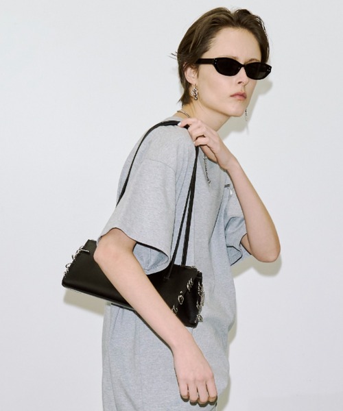 JOSE MOON(ジョゼムーン)の「DISTORTION SHOULDER BAG/ディストーションショルダーバッグ(ショルダーバッグ・レディース・ブラック・FREE)」の7枚目の写真