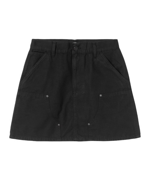 Carhartt WIP(カーハートダブリューアイピー)の「W' Maeve Double Knee Skirt(スカート・レディース・ブラック/ライトブルー・SMALL/MEDIUM/LARGE)」の1枚目の写真