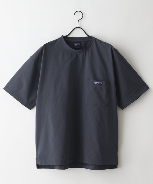ragged mountain(ラギットマウンテン)の「【RAGGED MOUNTAIN/ラギットマウンテン】【驚きの軽さ・エアライト】BARTLETT/バートレット オーバーサイズ ポケットTシャツ ストレッチ・速乾 涼しい・ベタつかない 吸汗(Tシャツ/カットソー・メンズ・チャコールグレー/ブラック/カーキ/ネイビー・X-LARGE/LARGE/MEDIUM)」の5枚目の写真
