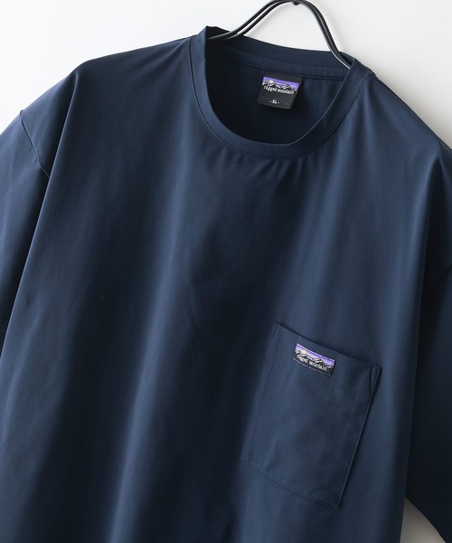 ragged mountain(ラギットマウンテン)の「【RAGGED MOUNTAIN/ラギットマウンテン】【驚きの軽さ・エアライト】BARTLETT/バートレット オーバーサイズ ポケットTシャツ ストレッチ・速乾 涼しい・ベタつかない 吸汗(Tシャツ/カットソー・メンズ・チャコールグレー/ブラック/カーキ/ネイビー・X-LARGE/LARGE/MEDIUM)」の14枚目の写真