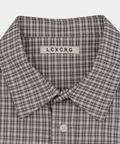 LETTERCOMO（レテルコモ）の「フリームードチェックシャツサンドベージュ（シャツ/ブラウス・レディース・その他・MEDIUM/LARGE）」の4枚目の写真