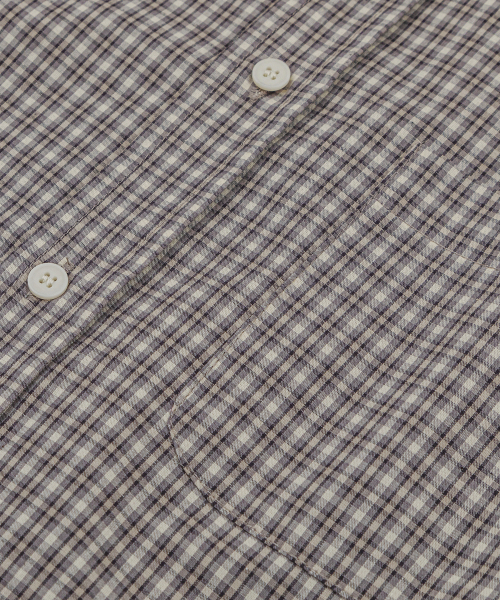 LETTERCOMO（レテルコモ）の「フリームードチェックシャツサンドベージュ（シャツ/ブラウス・レディース・その他・MEDIUM/LARGE）」の5枚目の写真