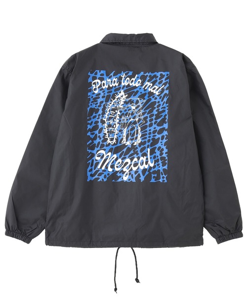 LOOSE JOINTS(ルーズジョインツ)の「LOOSEJOINTS ED DAVIS PARA TODO MAL MEZCAL JKT LF25CJ024ED(ナイロンジャケット・メンズ・ブラック/グリーン・L/XL)」の4枚目の写真