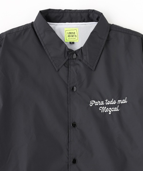 LOOSE JOINTS(ルーズジョインツ)の「LOOSEJOINTS ED DAVIS PARA TODO MAL MEZCAL JKT LF25CJ024ED(ナイロンジャケット・メンズ・ブラック/グリーン・L/XL)」の5枚目の写真