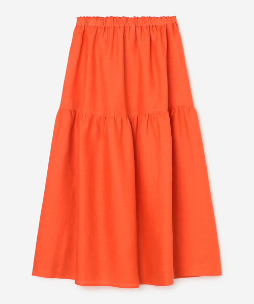 O'NEIL of DUBLIN(オニールオブダブリン)の「O'NEIL OF DUBLIN | ティアードスカート SOLID WOMEN(スカート・レディース・オレンジ/グレー系その他/ブラック・8)」の3枚目の写真