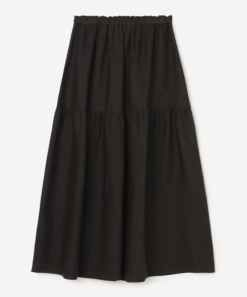 O'NEIL of DUBLIN(オニールオブダブリン)の「O'NEIL OF DUBLIN | ティアードスカート SOLID WOMEN(スカート・レディース・オレンジ/グレー系その他/ブラック・8)」の2枚目の写真