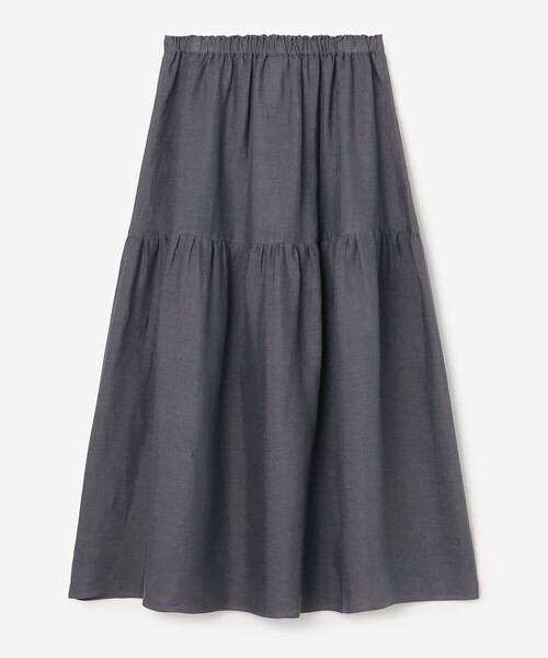 O'NEIL of DUBLIN(オニールオブダブリン)の「O'NEIL OF DUBLIN | ティアードスカート SOLID WOMEN(スカート・レディース・オレンジ/グレー系その他/ブラック・8)」の6枚目の写真