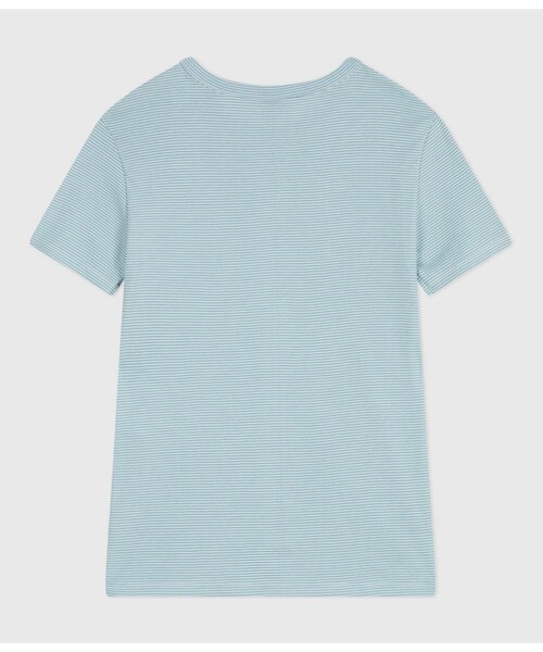 PETIT BATEAU（プチバトー）の「ミラレ半袖Tシャツ（Tシャツ/カットソー・レディース・グリーン系その他/ホワイト×グリーン/ホワイト×ピンク・SMALL/MEDIUM/LARGE/XX-SMALL/X-SMALL）」の4枚目の写真