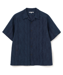 Millo Archive（ミロ アーカイブ）の「クレープマートルハーフシャツ[ダークブルー]（シャツ/ブラウス）」