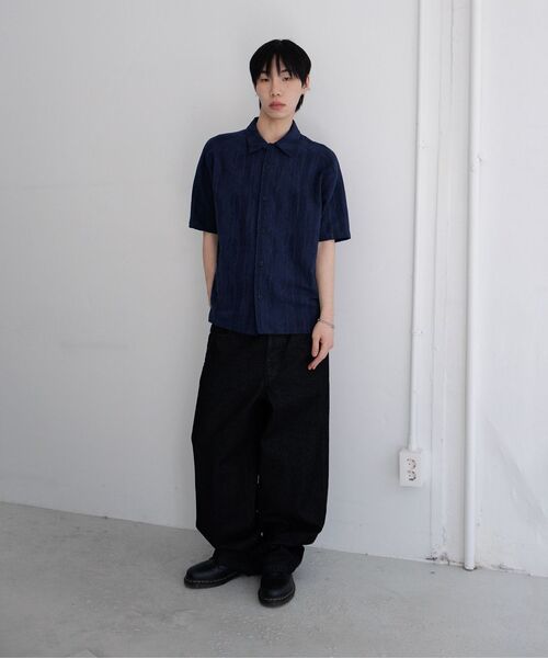 Millo Archive（ミロ アーカイブ）の「クレープマートルハーフシャツ[ダークブルー]（シャツ/ブラウス・メンズ・その他・LARGE/X-LARGE/MEDIUM）」の8枚目の写真