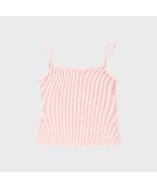 LAZYZ(レイジジ)の「スナーギ リップ スリーブレス (3色)(Tシャツ/カットソー・レディース・ホワイト/ピンク/ブラック・F)」の3枚目の写真