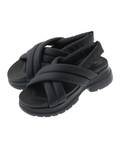 GARAGE OF GOOD CLOTHING(ガレージオブグッドクロージング)の「トラックソールパテッドサンダル(サンダル・レディース・ブラック・M)」の14枚目の写真