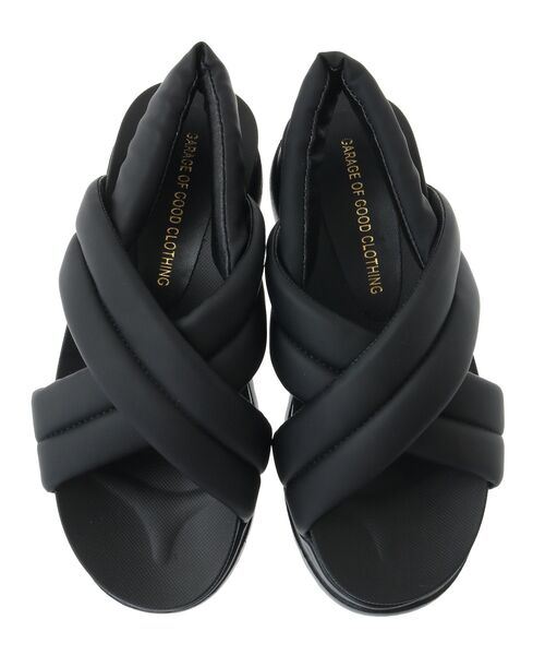 GARAGE OF GOOD CLOTHING(ガレージオブグッドクロージング)の「トラックソールパテッドサンダル(サンダル・レディース・ブラック・M)」の2枚目の写真
