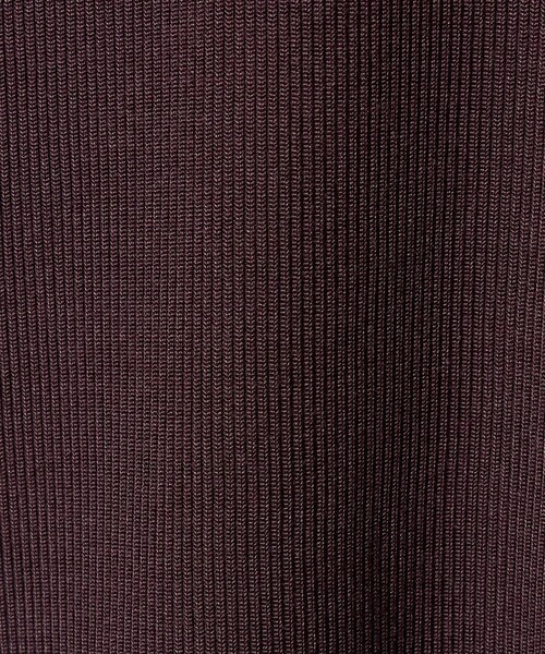 UNITED ARROWS（ユナイテッドアローズ）の「リブ バイカラーパイピング Tシャツ（Tシャツ/カットソー・レディース・ネイビー/ベージュ/ダークブラウン/ワイン・FREE）」の15枚目の写真