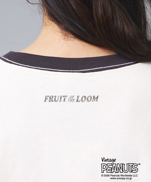 FRUIT OF THE LOOM（フルーツオブザルーム）の「【FRUIT OF THE LOOM/フルーツ・オブ・ザ・ルーム】FRUIT OF THE LOOM×PEANUTS/半袖/Tシャツ/スヌーピー（Tシャツ/カットソー・メンズ・パープル/スミクロ/ピンク・L/M）」の16枚目の写真