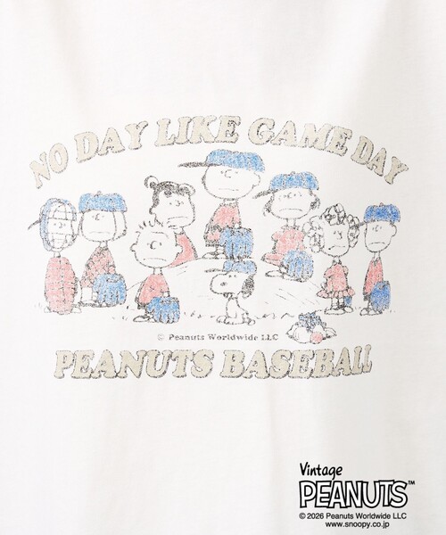 FRUIT OF THE LOOM（フルーツオブザルーム）の「【FRUIT OF THE LOOM/フルーツ・オブ・ザ・ルーム】FRUIT OF THE LOOM×PEANUTS/半袖/Tシャツ/スヌーピー（Tシャツ/カットソー・メンズ・パープル/スミクロ/ピンク・L/M）」の5枚目の写真