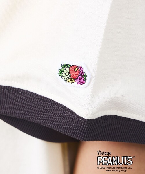 FRUIT OF THE LOOM（フルーツオブザルーム）の「【FRUIT OF THE LOOM/フルーツ・オブ・ザ・ルーム】FRUIT OF THE LOOM×PEANUTS/半袖/Tシャツ/スヌーピー（Tシャツ/カットソー・メンズ・パープル/スミクロ/ピンク・L/M）」の6枚目の写真