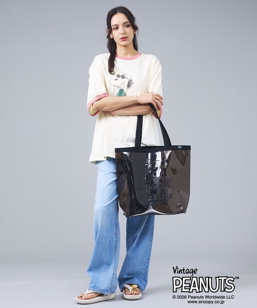 FRUIT OF THE LOOM（フルーツオブザルーム）の「【FRUIT OF THE LOOM/フルーツ・オブ・ザ・ルーム】FRUIT OF THE LOOM×PEANUTS/半袖/Tシャツ/スヌーピー（Tシャツ/カットソー・メンズ・パープル/スミクロ/ピンク・L/M）」の12枚目の写真