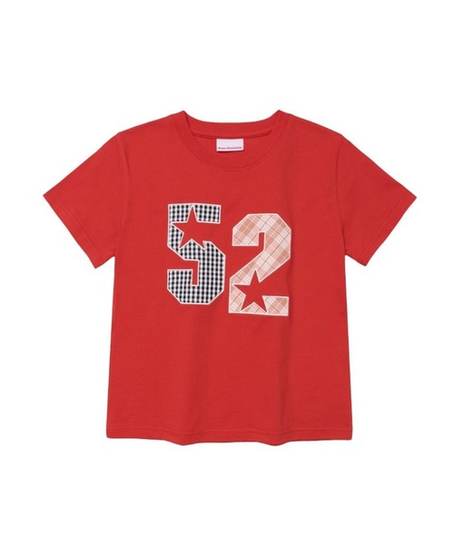 AMESWORLDWIDE（アメスワールドワイド）の「AMES WORLDWIDE／52スターアップリケTシャツ（Tシャツ/カットソー・レディース・レッド/グレー/イエロー・SMALL/MEDIUM）」の4枚目の写真