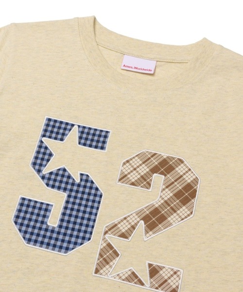 AMESWORLDWIDE（アメスワールドワイド）の「AMES WORLDWIDE／52スターアップリケTシャツ（Tシャツ/カットソー・レディース・レッド/グレー/イエロー・SMALL/MEDIUM）」の14枚目の写真