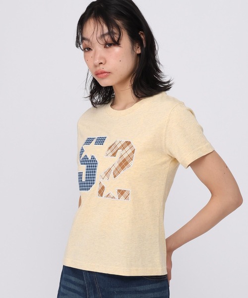 AMESWORLDWIDE（アメスワールドワイド）の「AMES WORLDWIDE／52スターアップリケTシャツ（Tシャツ/カットソー・レディース・レッド/グレー/イエロー・SMALL/MEDIUM）」の20枚目の写真