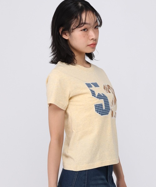 AMESWORLDWIDE（アメスワールドワイド）の「AMES WORLDWIDE／52スターアップリケTシャツ（Tシャツ/カットソー・レディース・レッド/グレー/イエロー・SMALL/MEDIUM）」の21枚目の写真