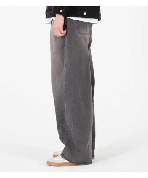 BUTTON SEOUL（ボタンソウル）の「ツイストセミバルーンデニムパンツ[ブラック]（デニムパンツ・メンズ・その他・XL）」の4枚目の写真