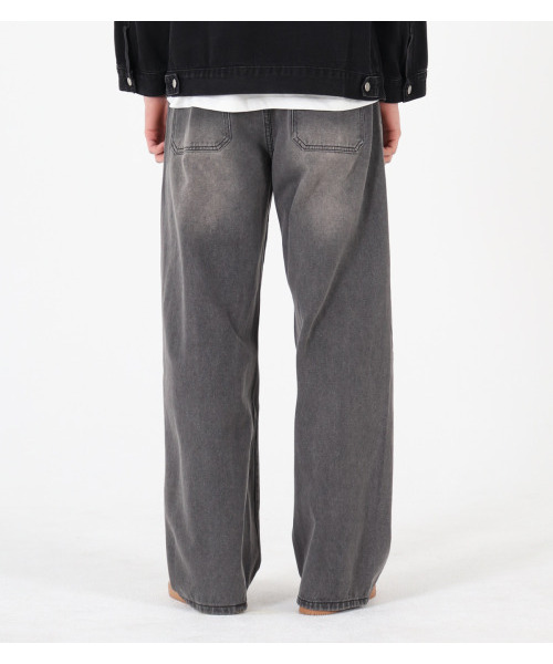 BUTTON SEOUL（ボタンソウル）の「ツイストセミバルーンデニムパンツ[ブラック]（デニムパンツ・メンズ・その他・XL）」の5枚目の写真