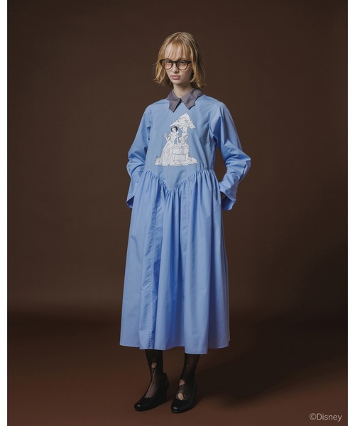 NON TOKYO(ノントーキョー)の「【Disney “Snow White” × NON TOKYO 】PULLOVER BATS SHIRT O/P(ワンピース・レディース・ホワイト/グレー/ブルー・FREE)」の5枚目の写真