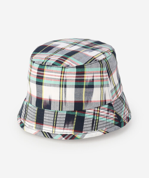 Bshop(ビショップ)の「cableami | マドラスチェック バケットハット MEN(ハット・メンズ・ホワイト系その他/ブルー系その他・M/L)」の2枚目の写真