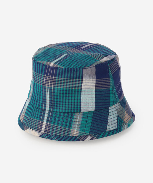 Bshop(ビショップ)の「cableami | マドラスチェック バケットハット MEN(ハット・メンズ・ホワイト系その他/ブルー系その他・M/L)」の3枚目の写真