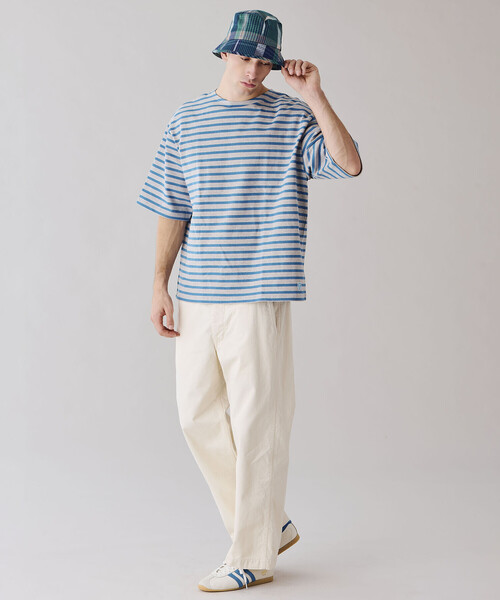 Bshop(ビショップ)の「cableami | マドラスチェック バケットハット MEN(ハット・メンズ・ホワイト系その他/ブルー系その他・M/L)」の8枚目の写真