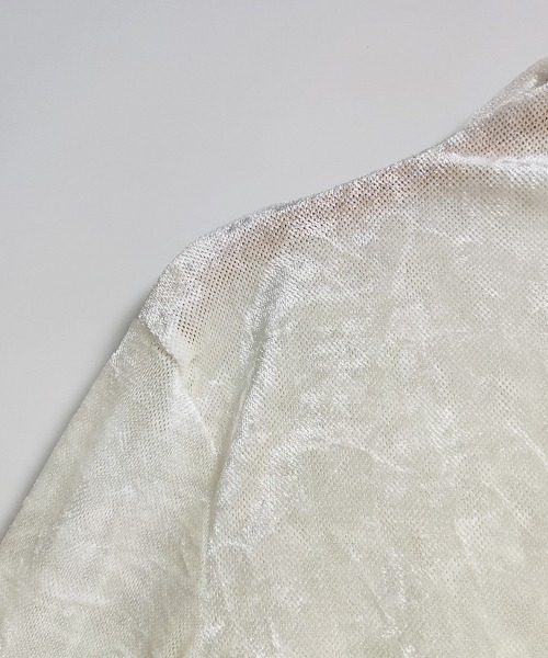 ReRe(リリ)の「ベルベット調×タートルネックトップス(Tシャツ/カットソー・レディース・オフホワイト/グレー・LARGE/MEDIUM)」の9枚目の写真