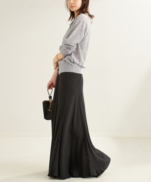 plage(プラージュ)の「《追加》Washable Fibril ロングスカート 2(スカート・レディース・ブラック・36/34/38)」の20枚目の写真