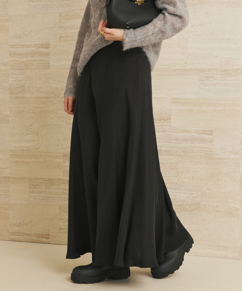 plage(プラージュ)の「《追加》Washable Fibril ロングスカート 2(スカート・レディース・ブラック・36/34/38)」の3枚目の写真
