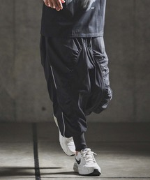 GLIMCLAP（グリムクラップ）の「mp14932- Stretch Nylon Ripstop Shirring & Piping Sarouel Pants サルエルパンツ(202-054-gls-cg)（その他パンツ）」