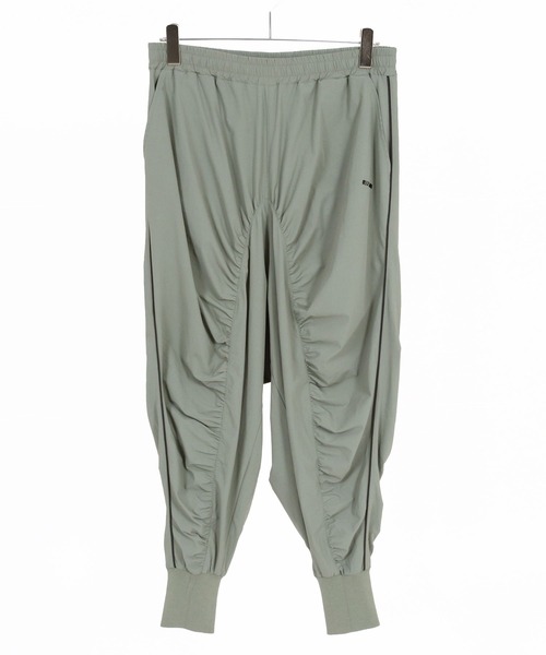 GLIMCLAP（グリムクラップ）の「mp14932- Stretch Nylon Ripstop Shirring & Piping Sarouel Pants サルエルパンツ(202-054-gls-cg)（その他パンツ・メンズ・セージグリーン/ブラック・S/M/L）」の15枚目の写真