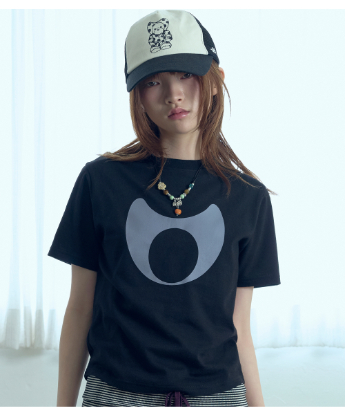 NICE GHOST CLUB(ナイスゴーストクラブ)の「HEAD SYMBOL TEE_BLACK(NG2GMFT503A)(Tシャツ/カットソー・レディース・ブラック・F)」の1枚目の写真
