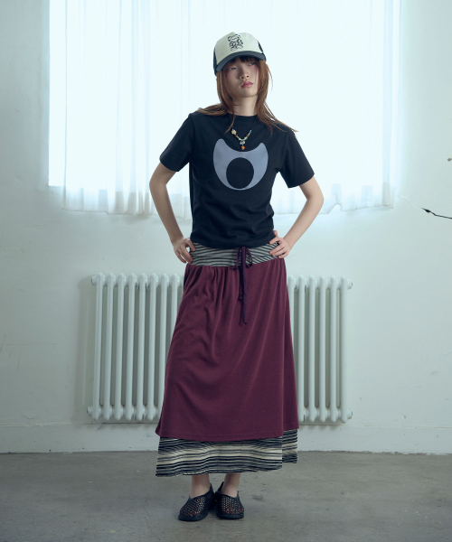 NICE GHOST CLUB(ナイスゴーストクラブ)の「HEAD SYMBOL TEE_BLACK(NG2GMFT503A)(Tシャツ/カットソー・レディース・ブラック・F)」の3枚目の写真