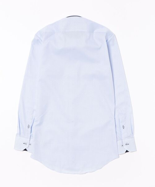 TOKYO SHIRTS(トウキョウシャツ)の「形態安定ノンアイロン ボタンダウン 長袖ビジネスワイシャツ(ビジネスシャツ・メンズ・ブルー・首回り37cm-裄丈80cm/首回り37cm-裄丈84cm/首回り39cm-裄丈80cm/首回り39cm-裄丈84cm/首回り41cm-裄丈82cm/首回り41cm-裄丈86cm/首回り42cm-裄丈82cm/首回り42cm-裄丈86cm/首回り43cm-裄丈82cm/首回り43cm-裄丈86cm)」の7枚目の写真