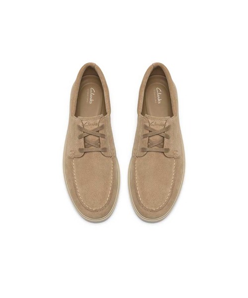 Clarks（クラークス）の「クラークス メンズ Lockford Boat ロックフォードボート（モカシン/デッキシューズ・メンズ・ネイビー/サンドベージュ・60/90/85/80/75/70/65）」の4枚目の写真