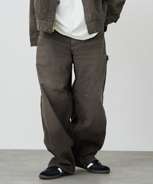 Lee(リー)の「Lee/リー SUPERSIZED ビッグシルエットペインターデニムパンツ/DUNGAREES セットアップ対応(デニムパンツ・メンズ・ブラウン/チャコール・SMALL/LARGE/MEDIUM)」の4枚目の写真